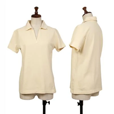 Mademoiselle NON NON Point Embroidery Polo Shirt