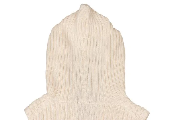 Theory Cotton Double Zip Sleeveless Hooded Rib Knit K-147932_010