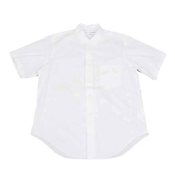 コムデギャルソン シャツCOMME des GARCONS SHIRT ビッグスナップボタン半袖シャツ 白M K-147939_001