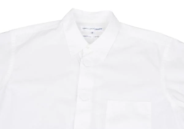 コムデギャルソン シャツCOMME des GARCONS SHIRT ビッグスナップボタン半袖シャツ 白M K-147939_002