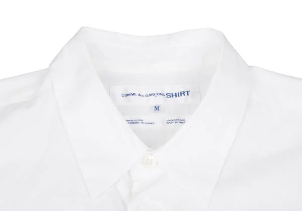 コムデギャルソン シャツCOMME des GARCONS SHIRT ビッグスナップボタン半袖シャツ 白M K-147939_003