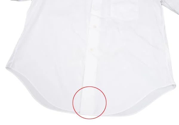 コムデギャルソン シャツCOMME des GARCONS SHIRT ビッグスナップボタン半袖シャツ 白M K-147939_008