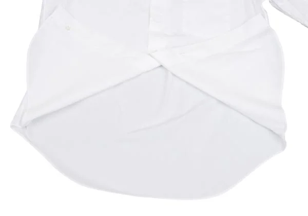 コムデギャルソン シャツCOMME des GARCONS SHIRT ビッグスナップボタン半袖シャツ 白M K-147939_011