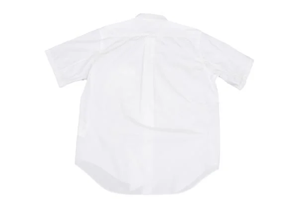 コムデギャルソン シャツCOMME des GARCONS SHIRT ビッグスナップボタン半袖シャツ 白M K-147939_012