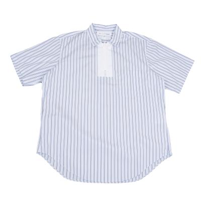 COMME des GARCONS SHIRT Big Zip Pull Over Stripe Shirt
