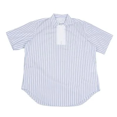 COMME des GARCONS SHIRT Big Zip Pull Over Stripe Shirt
