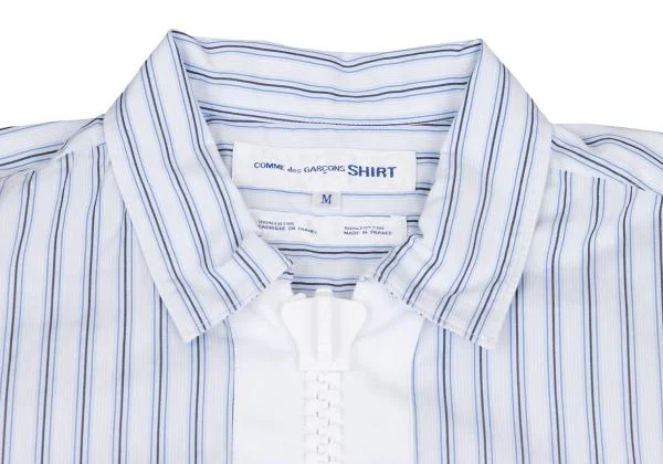 COMME des GARCONS SHIRT Big Zip Pull Over Stripe Shirt K-147940_003
