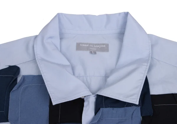 COMME des GARCONS HOMME Front Square Patch Short Sleeve Shirt K-147951_004