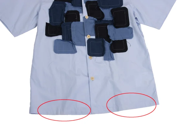 COMME des GARCONS HOMME Front Square Patch Short Sleeve Shirt K-147951_009