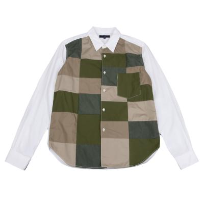 COMME des GARCONS HOMME Front Military Patchwork Shirt