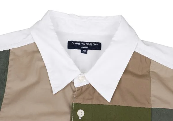 COMME des GARCONS HOMME Front Military Patchwork Shirt K-147955_003