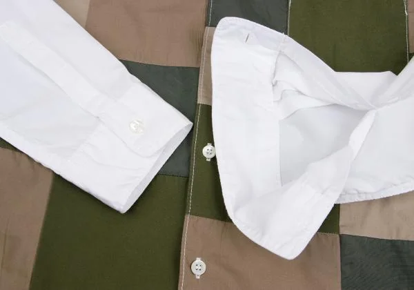 COMME des GARCONS HOMME Front Military Patchwork Shirt K-147955_008
