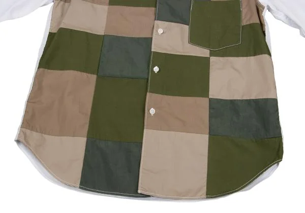 COMME des GARCONS HOMME Front Military Patchwork Shirt K-147955_009
