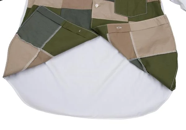 COMME des GARCONS HOMME Front Military Patchwork Shirt K-147955_010