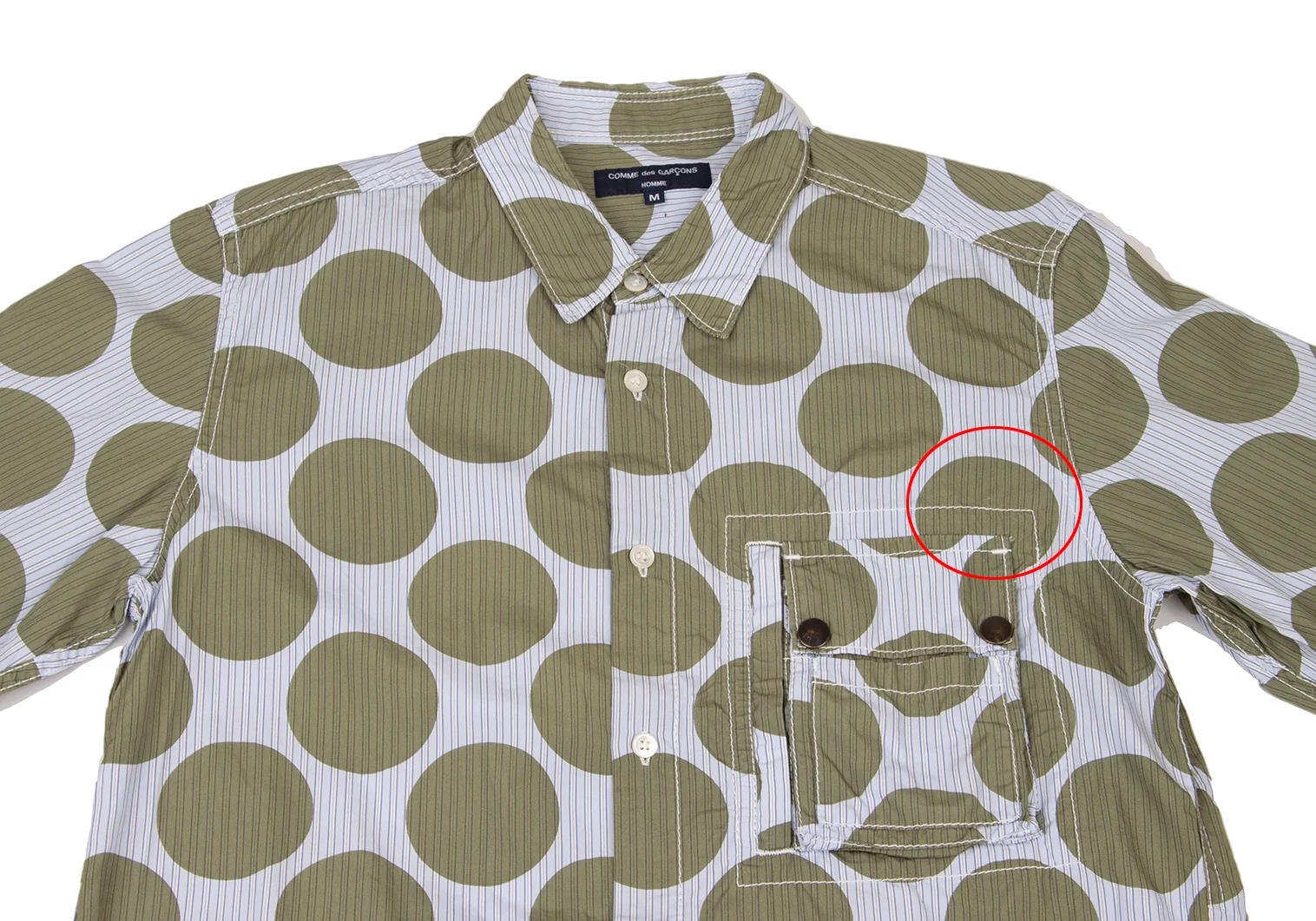tricot COMME des GARCONS】カラフルドット柄長袖シャツ
