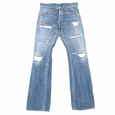 ワイズフォーメンY’s for men スポテッドホースクラッシュジーンズ