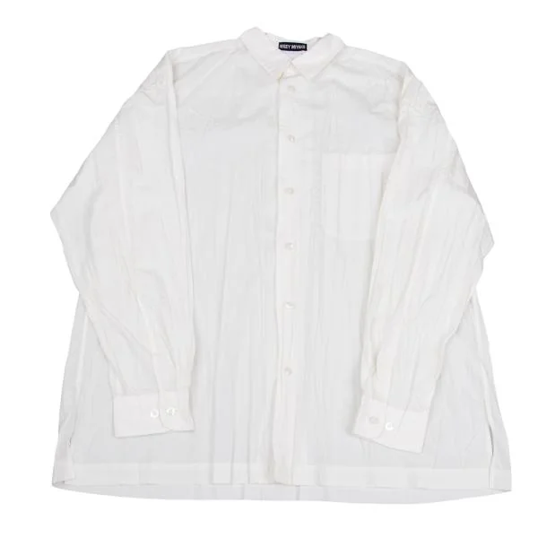 ISSEY MIYAKE MEN Poly Pleats Shirt White XL K-147992_001