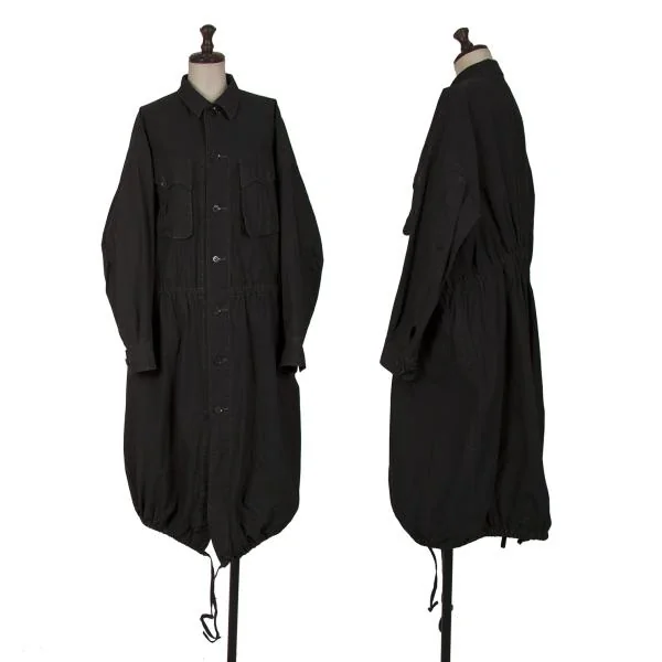 Y's red Label Cotton Military Shirt Coat Black 1 K-148030_001