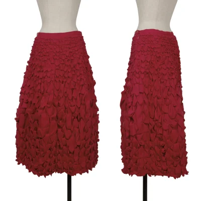 ISSEY MIYAKE Frill Tuck Poly Skirt