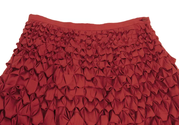 ISSEY MIYAKE Frill Tuck Poly Skirt K-148040_003