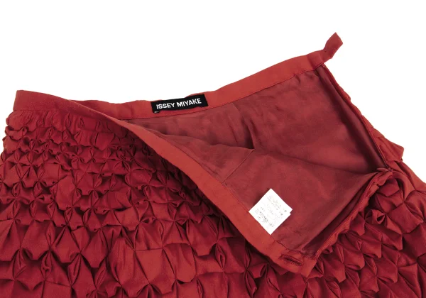 ISSEY MIYAKE Frill Tuck Poly Skirt K-148040_005