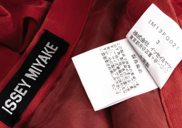 ISSEY MIYAKE Frill Tuck Poly Skirt K-148040_015