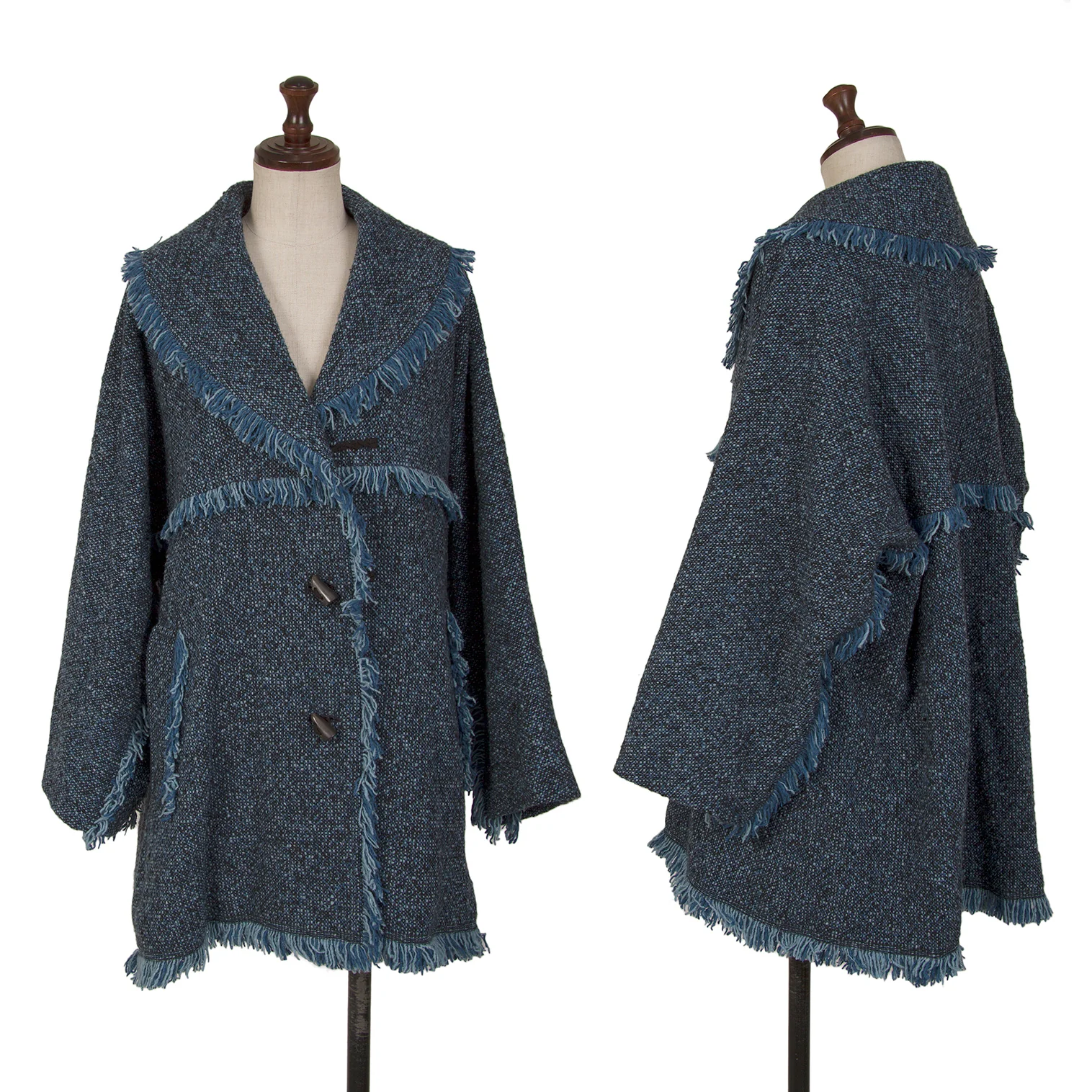 イッセイミヤケ ハートISSEY MIYAKE HaaT ツイードフリンジ
