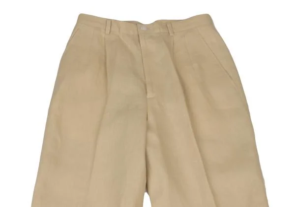 アクアスキュータムAquascutum リネンタックパンツ ベージュ9