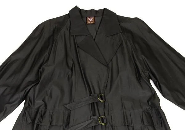 ANNE KLEIN Cupra Cotton Double Belt Coat K-148074_003