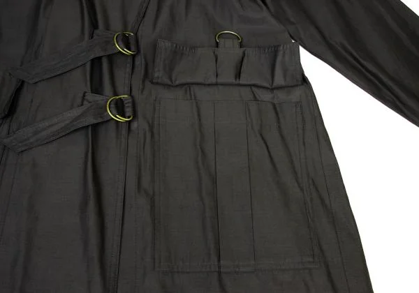 ANNE KLEIN Cupra Cotton Double Belt Coat K-148074_010