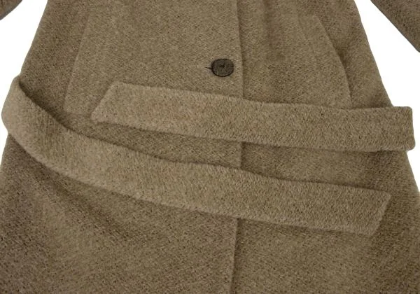 K OF KRIZIA Belted Double Sleeve Wool Coat K-148075_011