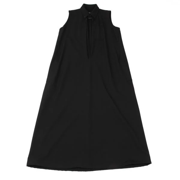 Y's Wool Gabardine Sleeveless Long Dress K-148124_002