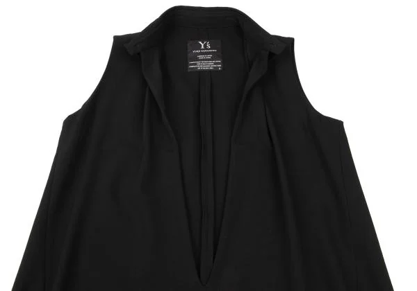 Y's Wool Gabardine Sleeveless Long Dress K-148124_006