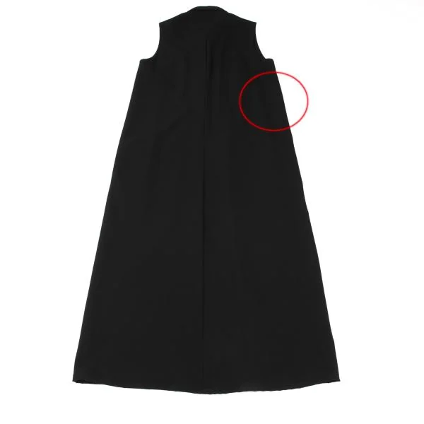 Y's Wool Gabardine Sleeveless Long Dress K-148124_014