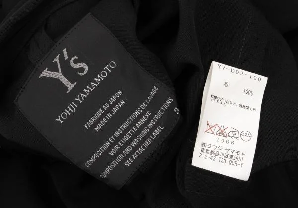 Y's Wool Gabardine Sleeveless Long Dress K-148124_018
