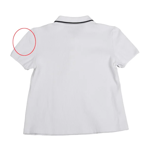 GUCCI Logo Patch Rib Cotton Polo Shirt K-148137_013