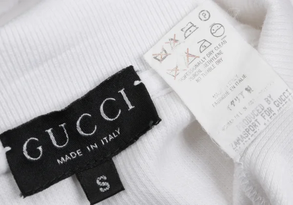 GUCCI Logo Patch Rib Cotton Polo Shirt K-148137_017