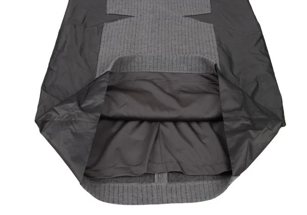 HIROKO BIS Poly Switching Stripe Wool Cotton Dress K-148146_009