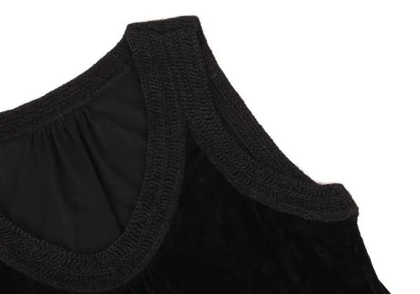 HIROKO BIS Knit Taping Velour Sleeveless Dress K-148148_004