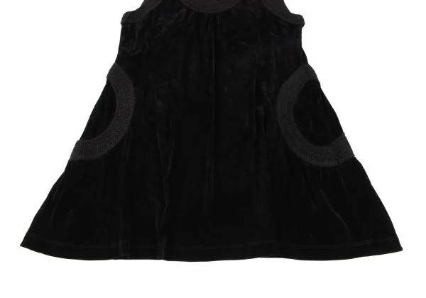 HIROKO BIS Knit Taping Velour Sleeveless Dress K-148148_005