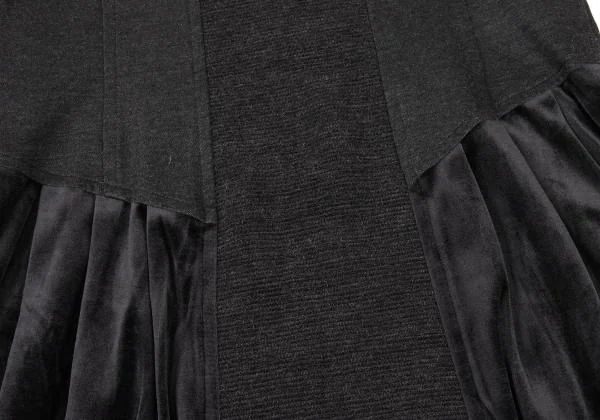 HIROKO BIS Velvet Switching Sleeveless Dress K-148152_010