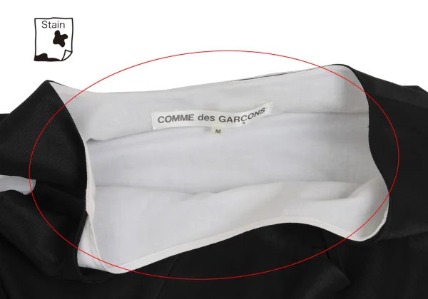COMME des GARCONS Wool Poly Drape Asymmetry Sleeveless Dress K-148200_008