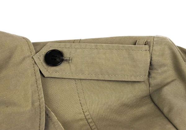 L'EQUIPE YOSHIE INABA Cotton Poly Oil Coating Frill Coat K-148201_008