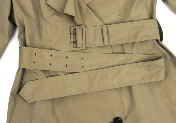 L'EQUIPE YOSHIE INABA Cotton Poly Oil Coating Frill Coat K-148201_014