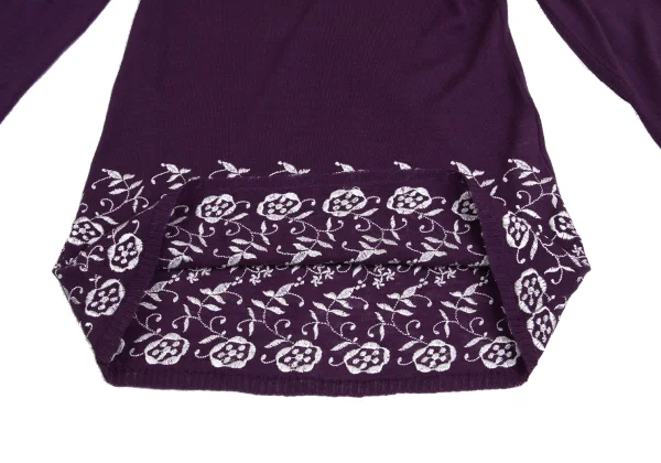 tricot COMME des GARCONS Hem Embroidery Turtle neck Knit Top K-148276_009