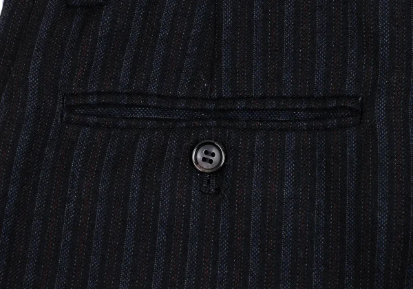 JUNYA WATANABE COMME des GARCONS Wool Striped Hem Double Pants K-148292_009