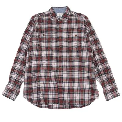 Papas+ Wool Blend Herringbone Check Shirt