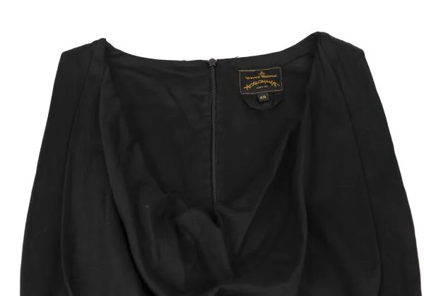 Vivienne Westwood ANGLOMANIA Cotton Front Drape Sleeveless Tunic K-148347_004