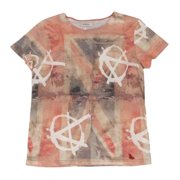 Dr.Martens Cotton Point Embroidery Graphic Print T shirt Beige M K-148354_001