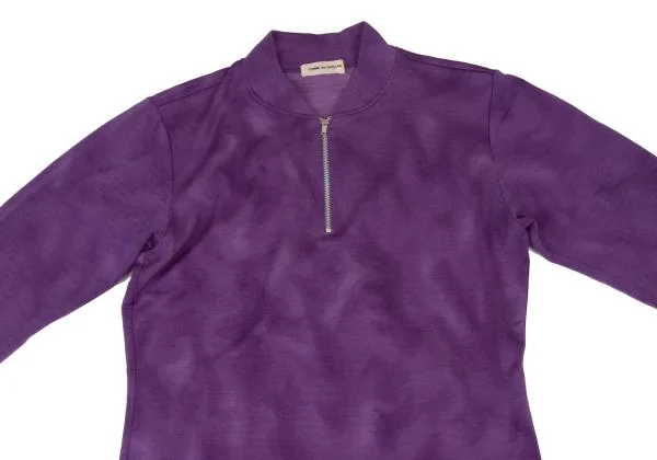 COMME des GARCONS Wool Bleaching Half Zip T-shirt K-148359_003